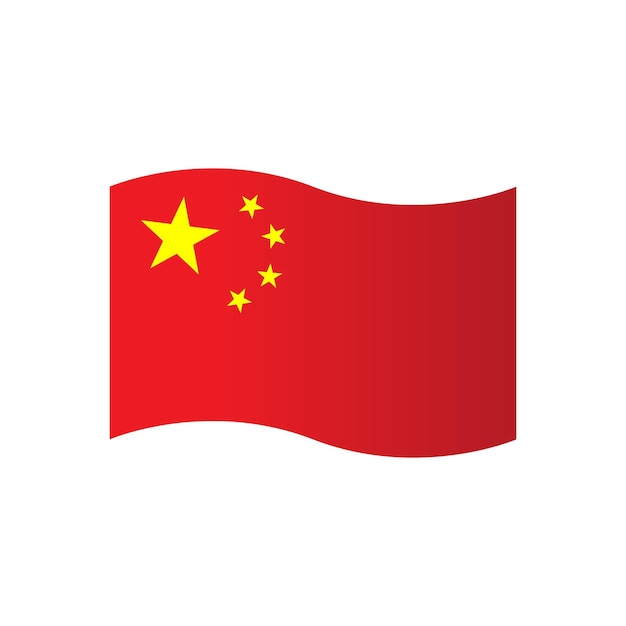 Vector de íconos de la bandera china