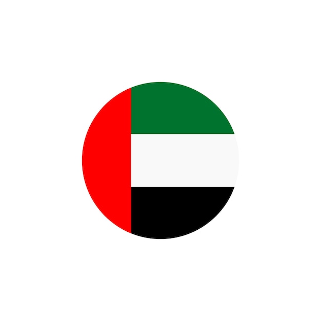 Vector de iconos de la bandera de los emiratos árabes unidos