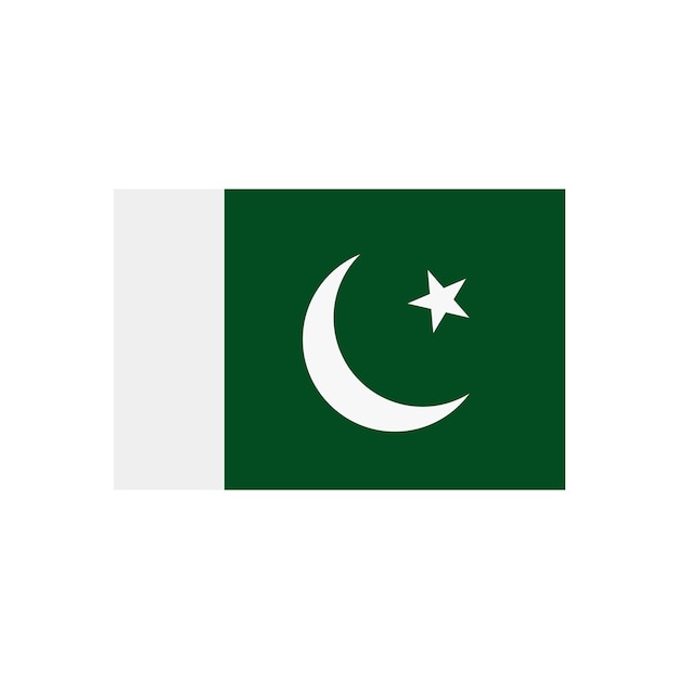 Vector de iconos de la bandera de Pakistán