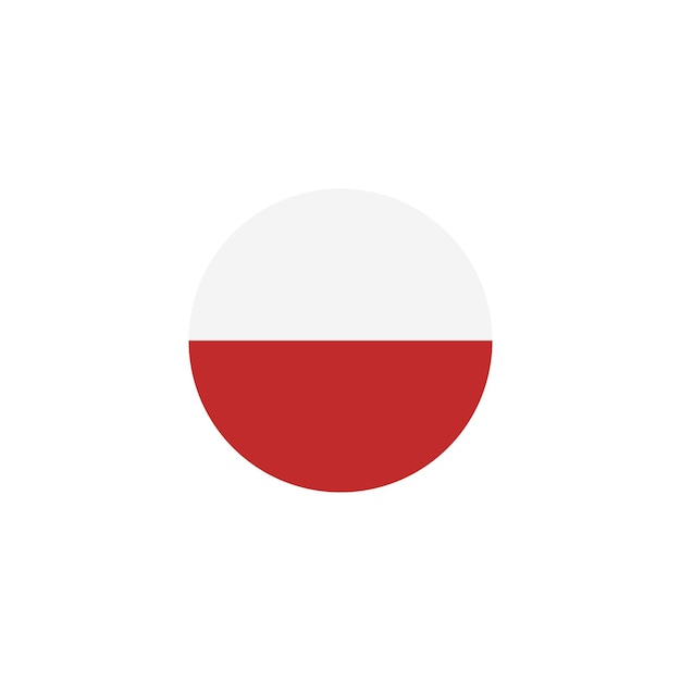 Vector de iconos de la bandera de Polonia