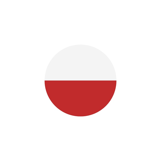 Vector de iconos de la bandera de Polonia