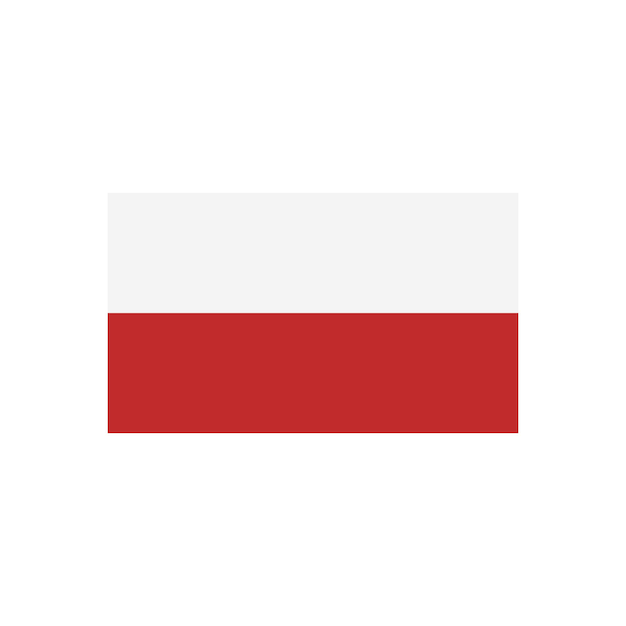 Vector de iconos de la bandera de Polonia