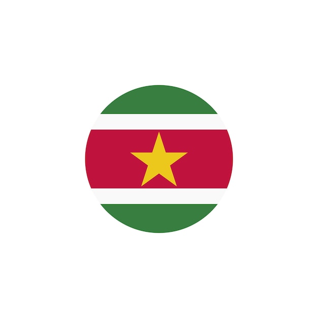 Vector vector de iconos de la bandera de surinam