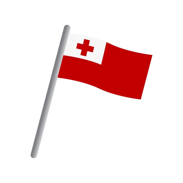 Vector de iconos de la bandera de Tonga