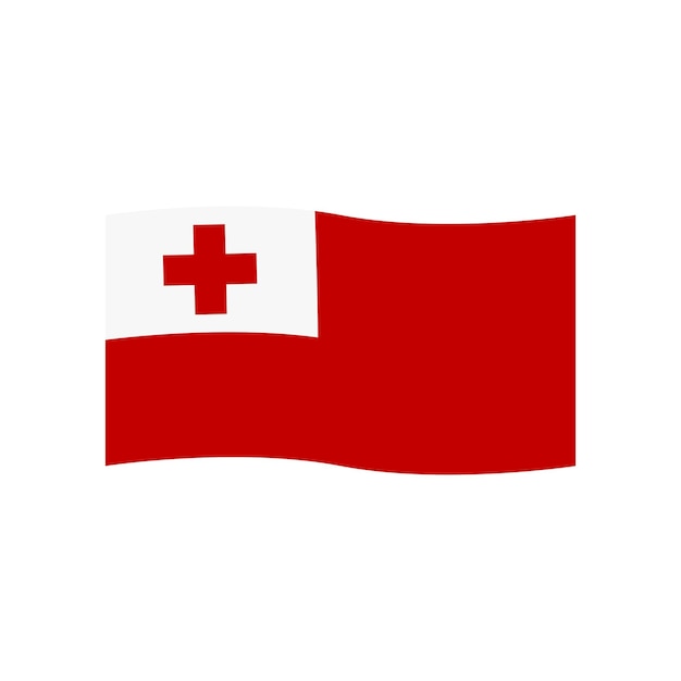 Vector de iconos de la bandera de Tonga