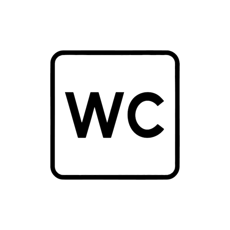 Vector vector de los iconos de los baños