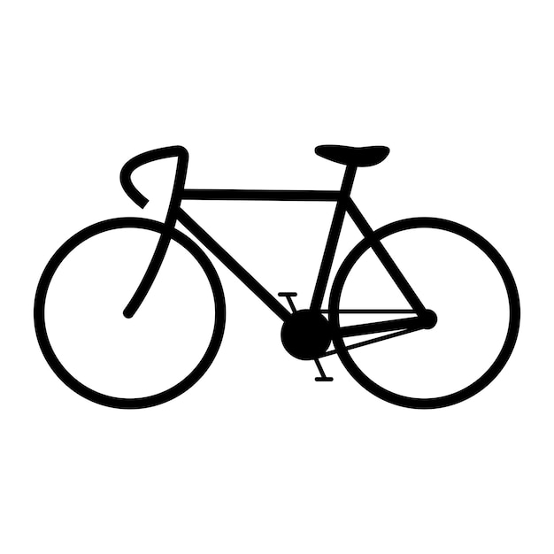 Vector de íconos de bicicletas fijas