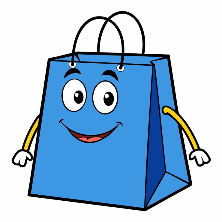 Vector vector de íconos de la bolsa de compras