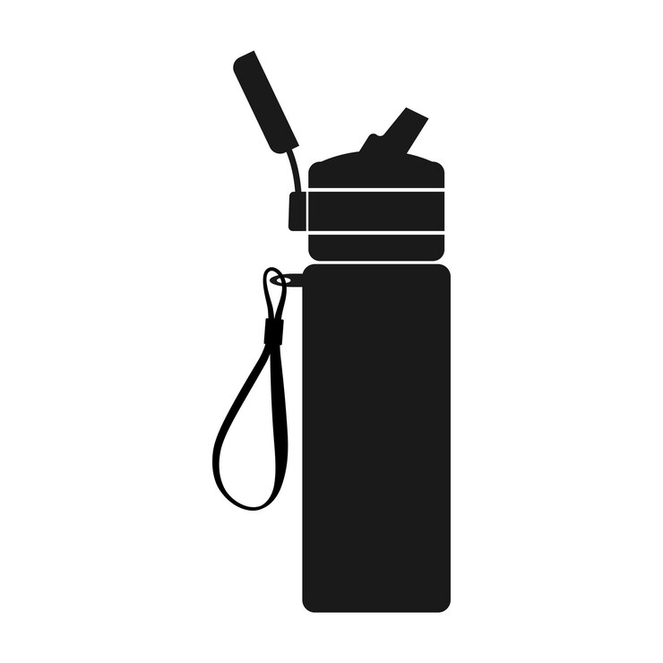 Vector vector de iconos de botellas de agua potable