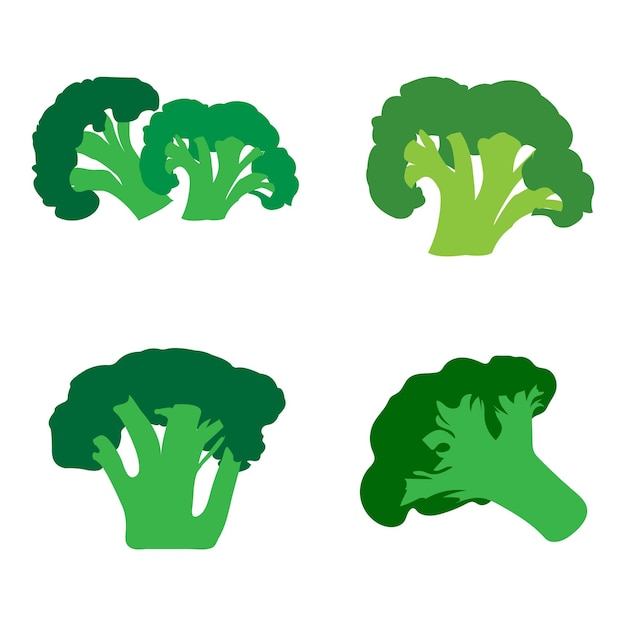 Vector de íconos de brócoli