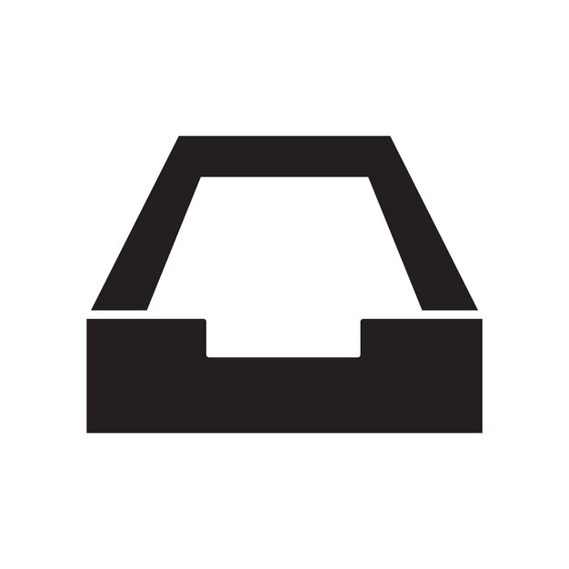 Vector de íconos de la caja de entrada