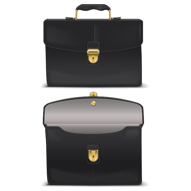 Vector iconos de caja negra aislados sobre fondo blanco