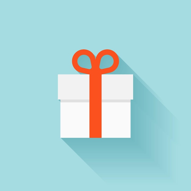 Vector de íconos de cajas de regalos planas
