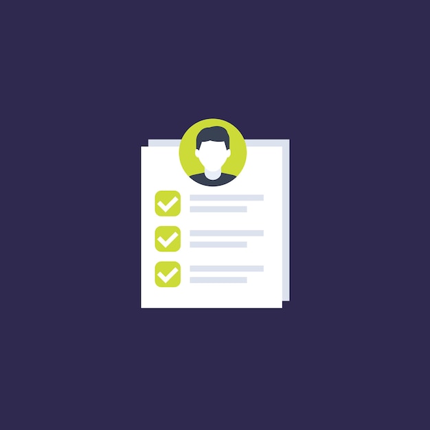 Vector de iconos de calificaciones de trabajo