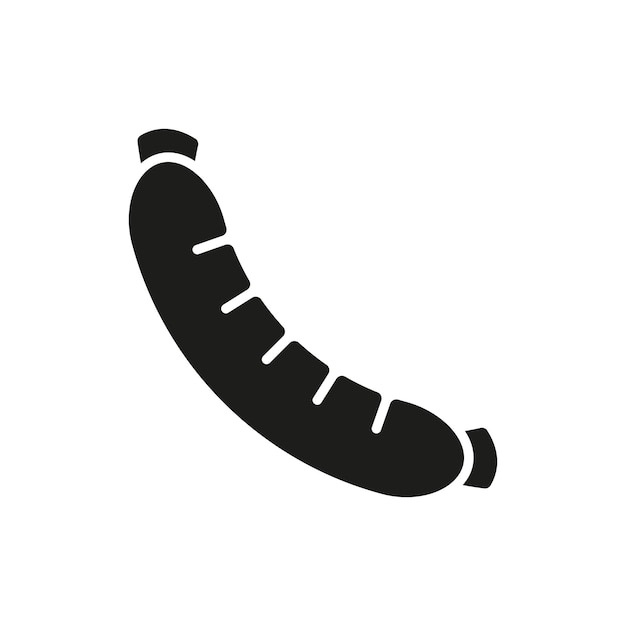 Vector de iconos de comidas y bebidas de salchichas diseño básico simple y moderno