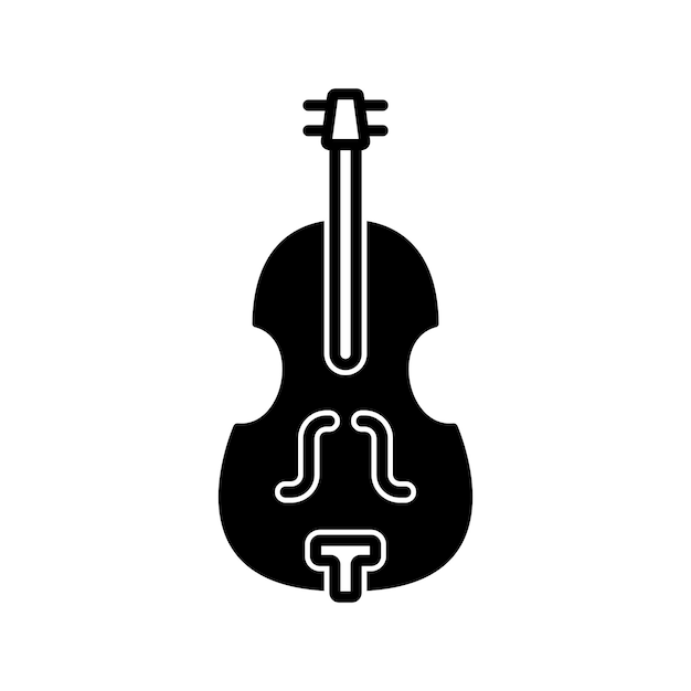 Vector de íconos de contrabajo