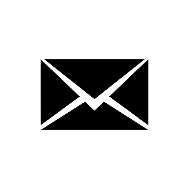 Vector de íconos de correo aislado en fondo blanco