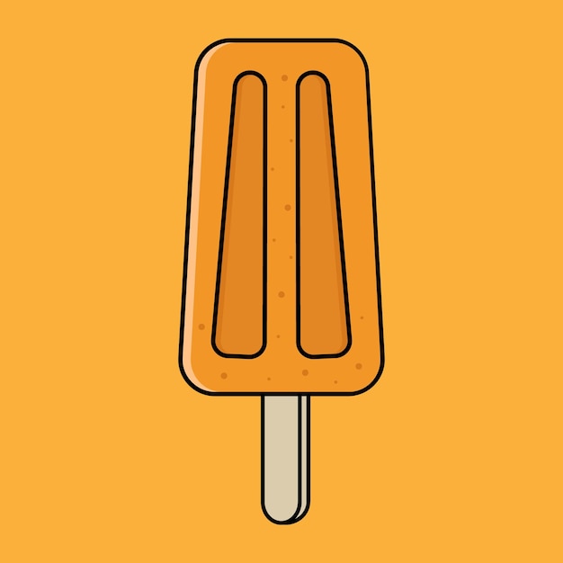 Vector de iconos de dibujos animados de helados