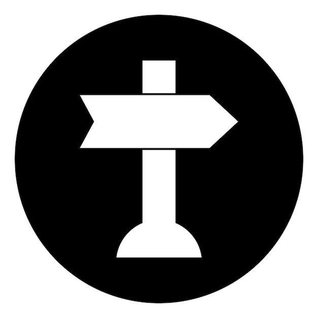 Vector de íconos de dirección