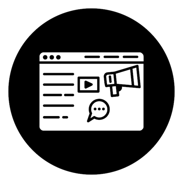 Vector de íconos de diseño de glifos