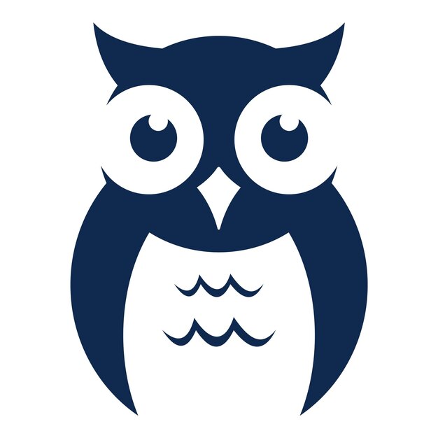 Vector de íconos de diseño de logotipo de búho
