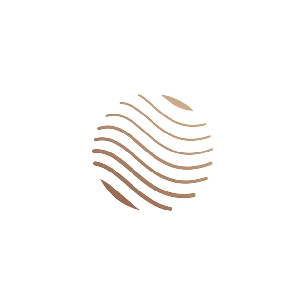 Vector de iconos de diseño de logotipo del globo con estilo moderno