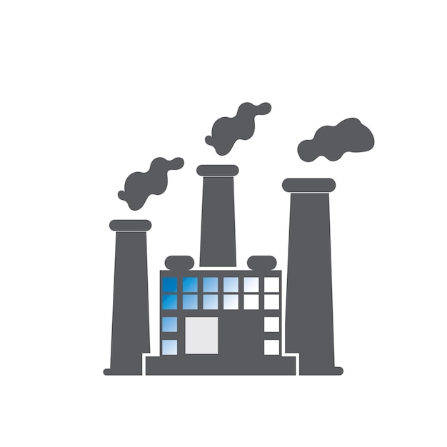 VECTOR DE ICONOS DE EDIFICIO DE FÁBRICA