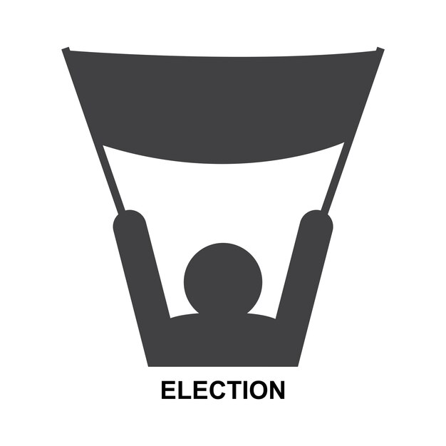 Vector de íconos de las elecciones generales