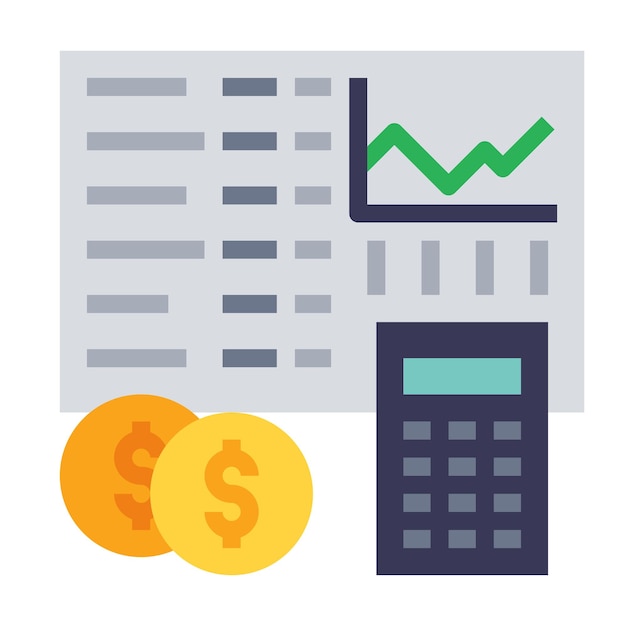 Vector de íconos financieros