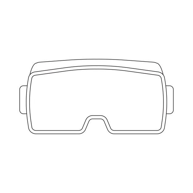 Vector de iconos de gafas de realidad virtual