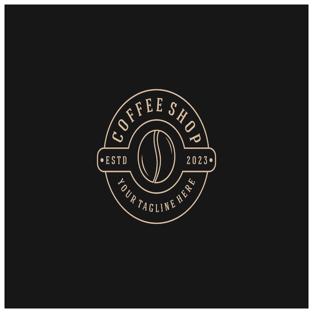 Vector de íconos de grano de café