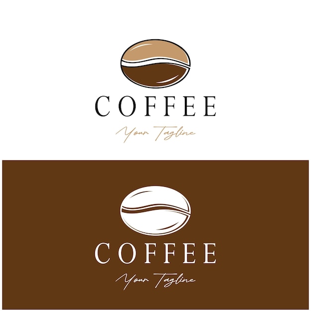 Vector de íconos de grano de café