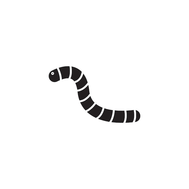Vector de íconos de gusano