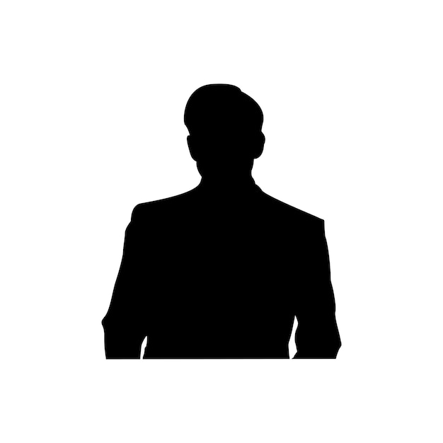 Vector de íconos de hombre de negocios de color negro