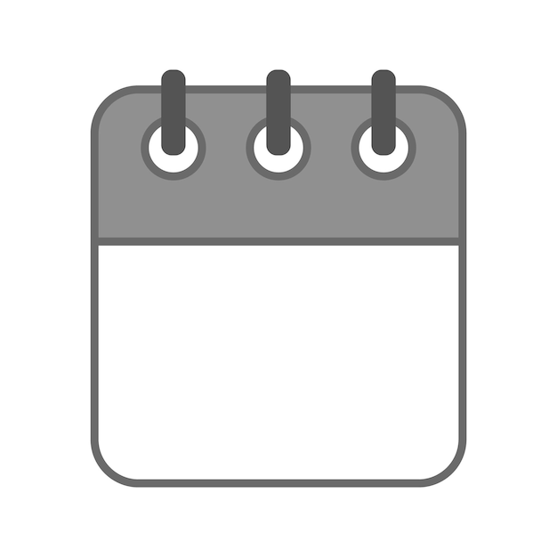 Vector de iconos Icono del calendario diario, mensual y anual