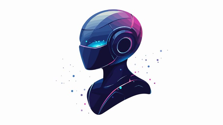 Vector vector de íconos de internet para uso digital de tecnología de ia de ángulo ancho
