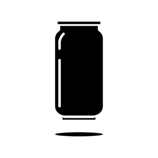 Vector de iconos de latas de cerveza y refrescos