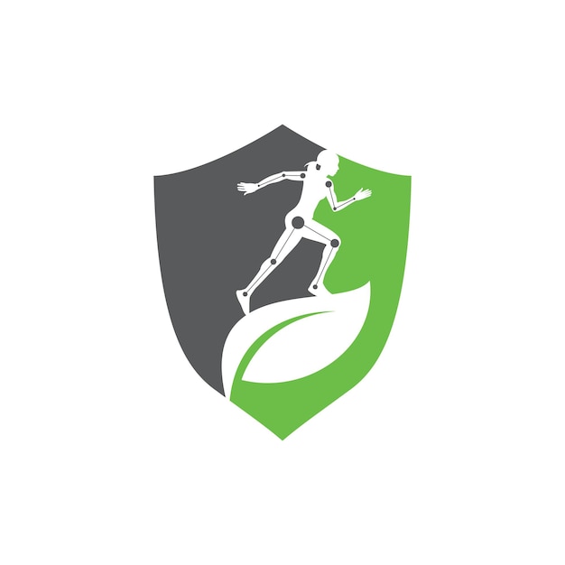 Vector de iconos del logotipo de la Fisioterapia de la Naturaleza