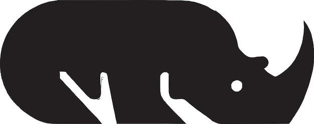 Vector de íconos de logotipo de rinoceronte adaptable