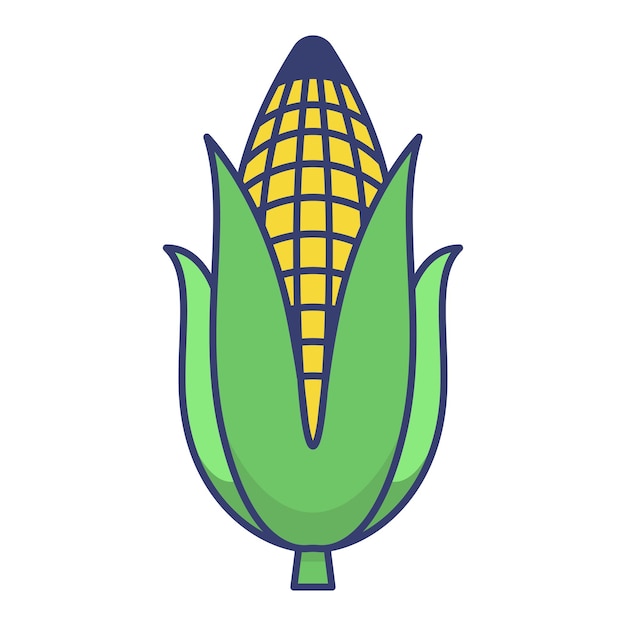 Vector de iconos de maíz en el diseño de moda