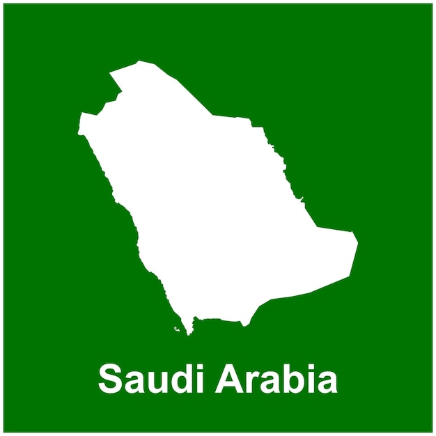 Vector vector de íconos del mapa de arabia saudita