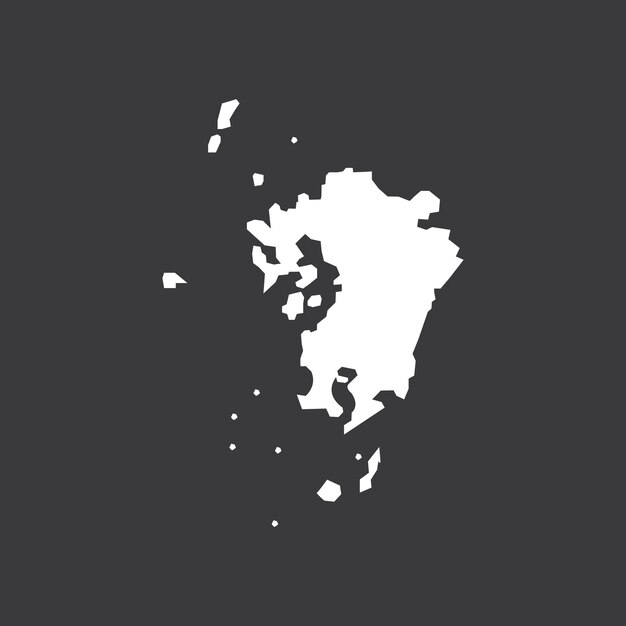 Vector de íconos del mapa de Japón