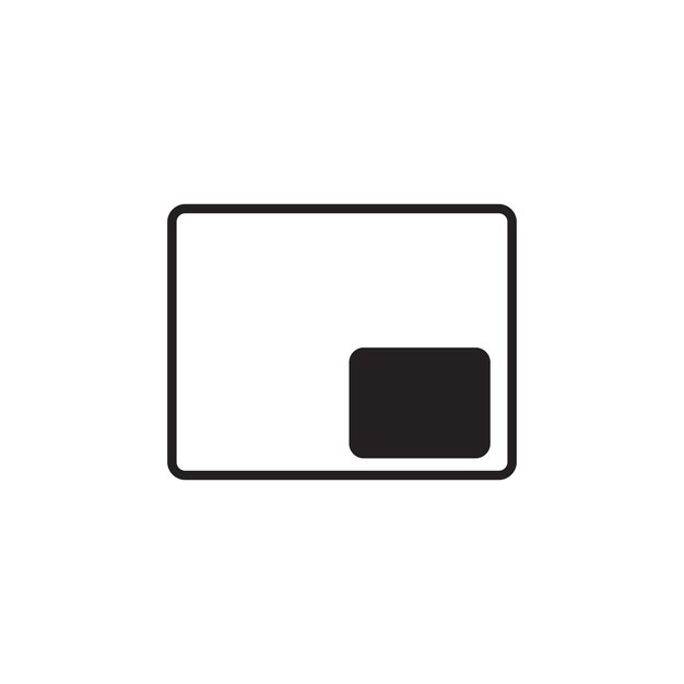 Vector de íconos de mini reproductor para el sitio web