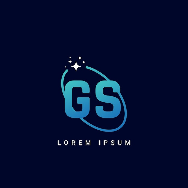 Vector de íconos de monograma basado en el logotipo comercial inicial de la letra GS SG.