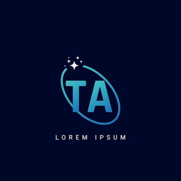 Vector de íconos de monograma basado en el logotipo inicial de la empresa con la letra AT