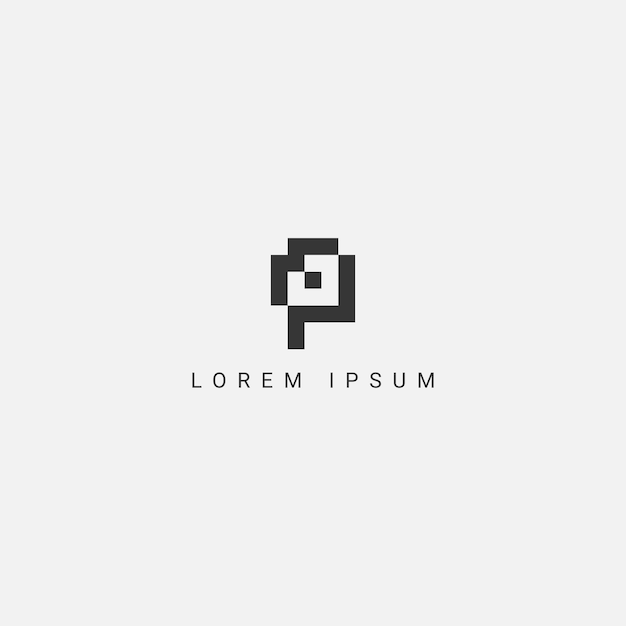 Vector de íconos de monograma basado en el logotipo inicial de la empresa