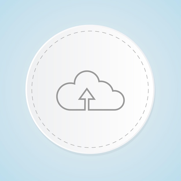 Vector de íconos de nube para web y aplicación móvil signo y símbolo de nube