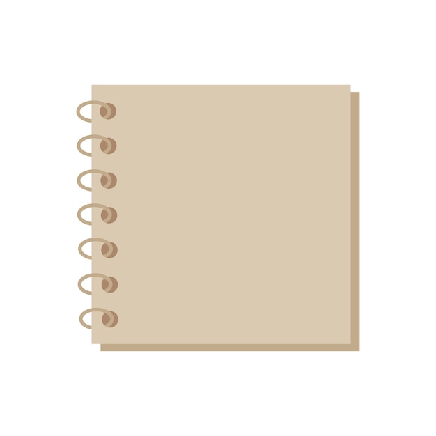 Vector de íconos de papel de nota en blanco