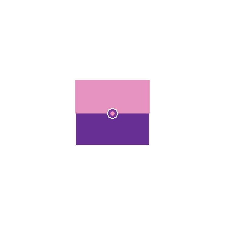 Vector vector de íconos planos de bolso femenino