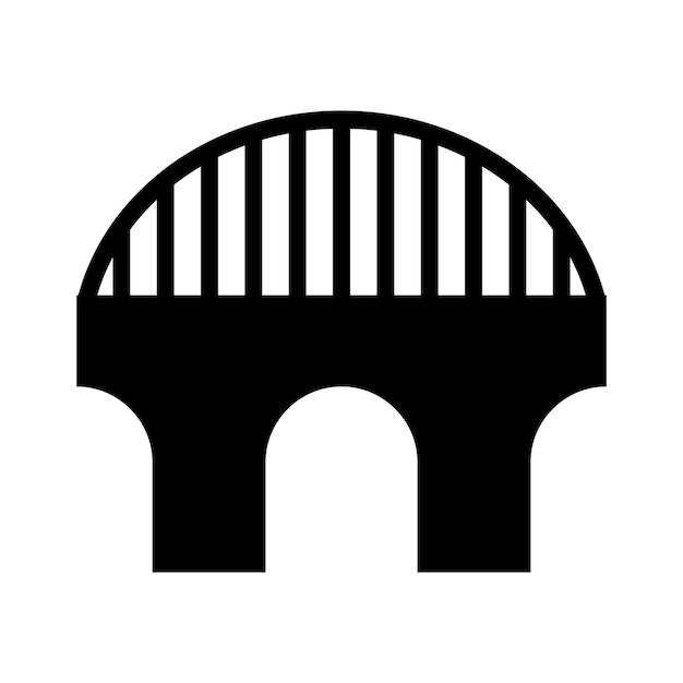 Vector de íconos de puente